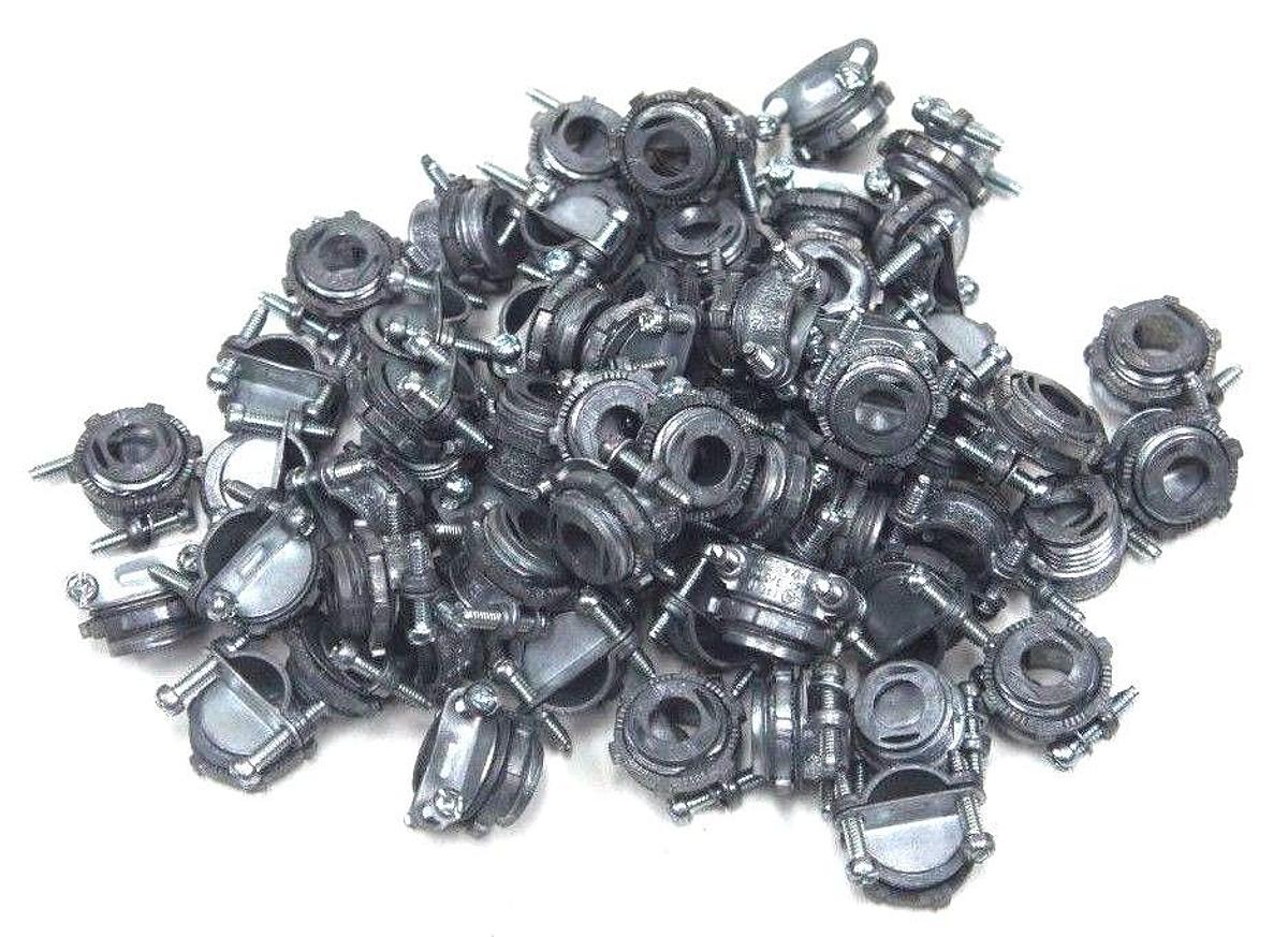 Used BOX OF 61 NEW HALEX 05703B COMNINATION CLAMP CONNECTORS 3/8"