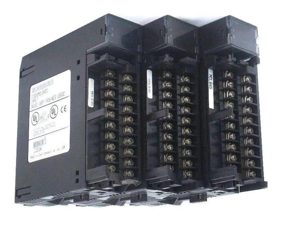 Used LOT OF 3 GE FANUC IC693MDL645D INPUT MODULES 24VDC 16PT POS/NEG LOGIC