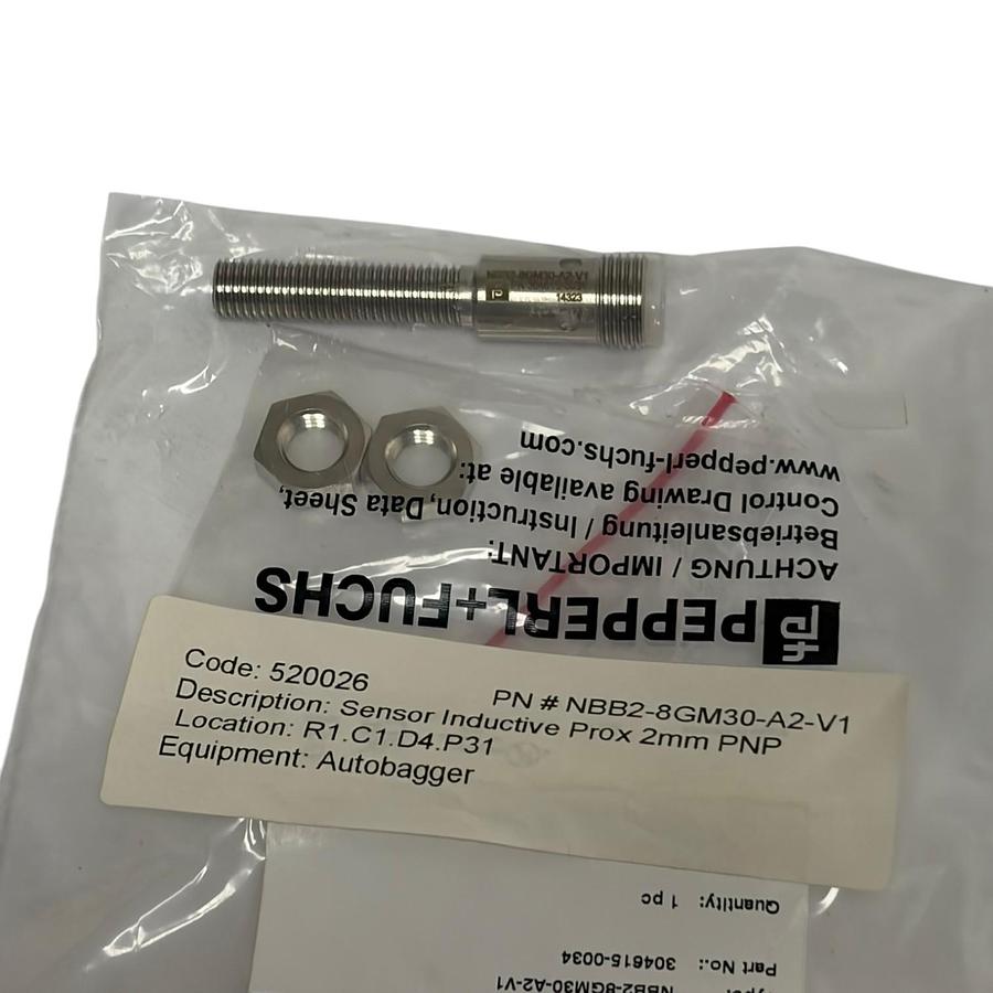 Used Pepperl+Fuchs NBB2-8GM30-A2-V1 Inductive Proximity Sensor PNP 2mm Flush New