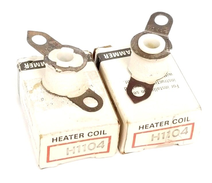 LOT OF 2 NIB CUTLER HAMMER H1104 OVERLOAD THERMAL HEATING ELEMENTS .221-.285A