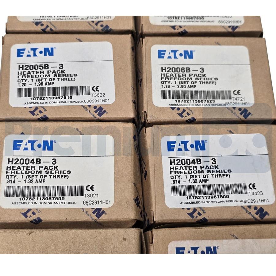 Lot of 10 Eaton Freedom Series Heater Pack Sets | H2003B-3 to H2008B-3 | NSMP