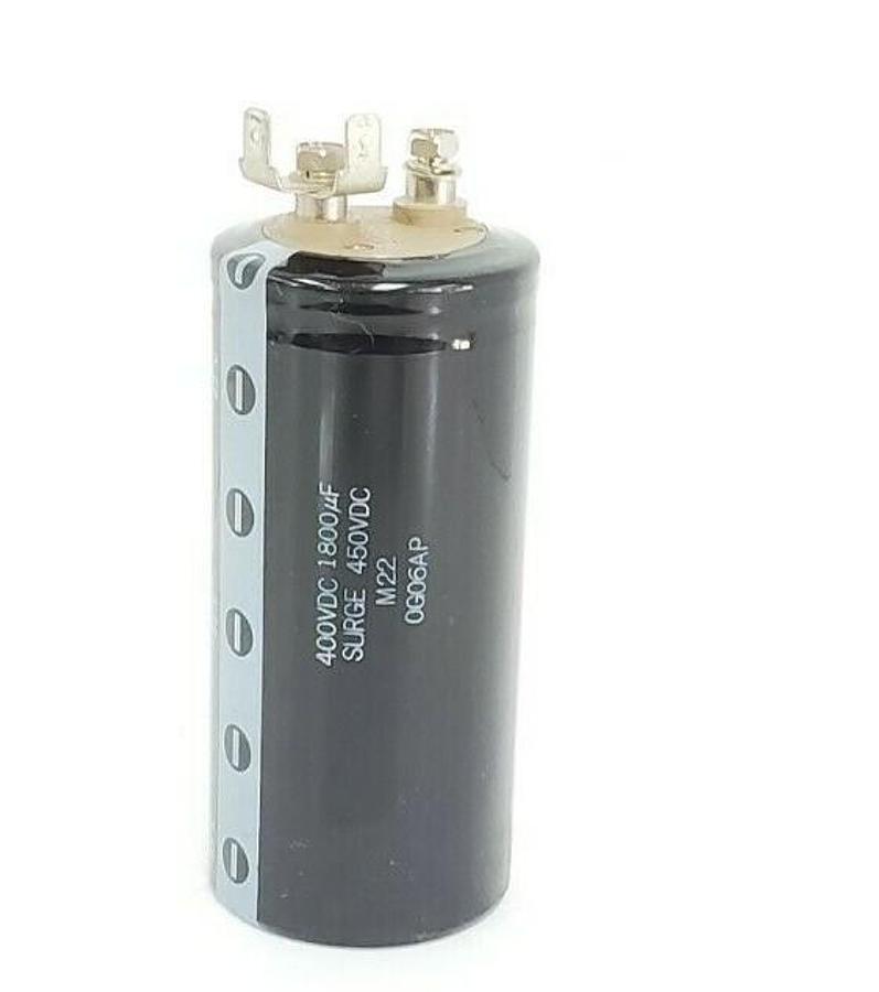 Used MARCON BWP M22 0G06AP CAPACITOR 400VDC 1800uF / SURGE 450VDC / 80DEG C