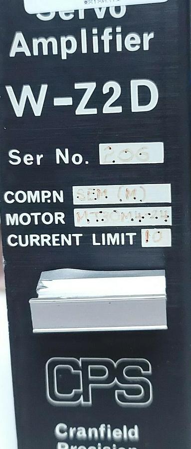 Used REPAIRED CPS W-Z2D SERVO AMPLIFIER CRANFIELD PRECISION SYSTEMS WZ2D