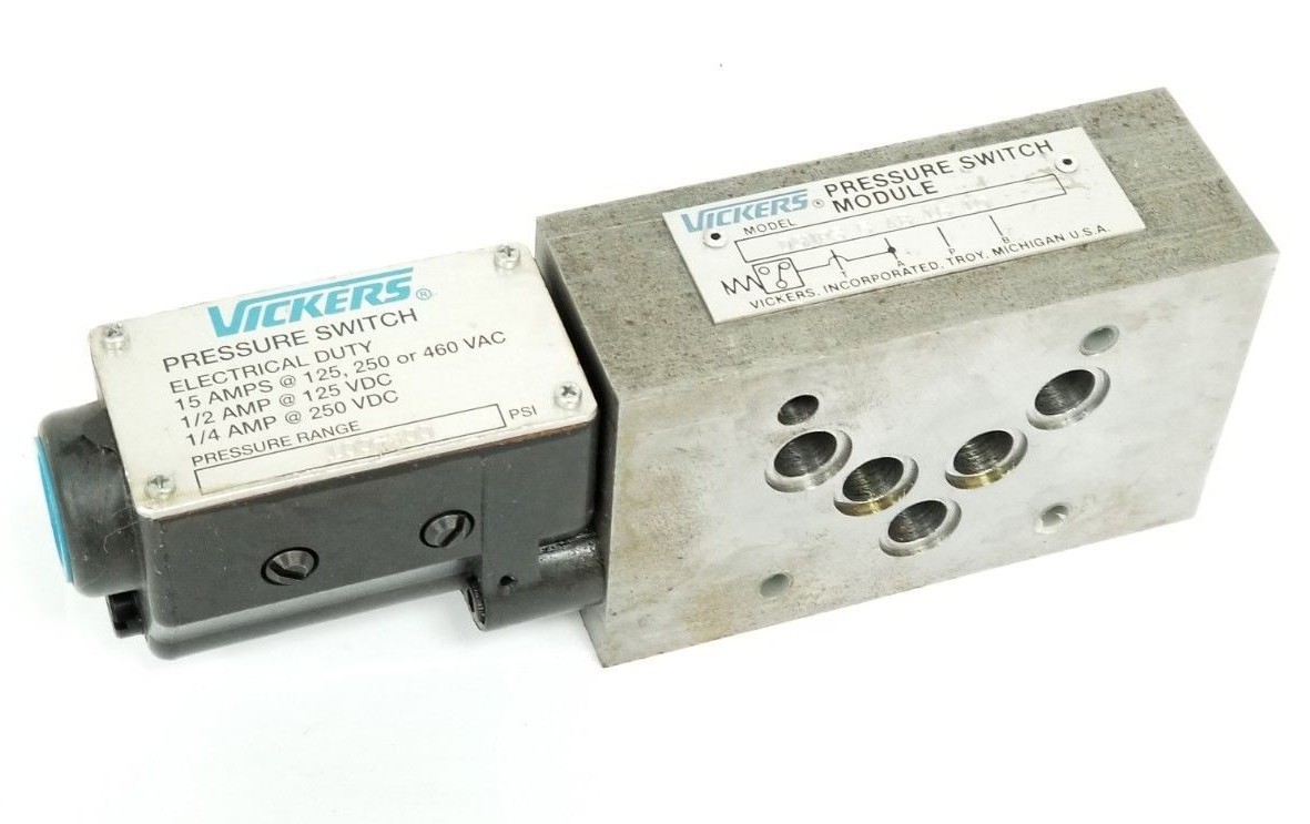 Used VICKERS DGMPS-5-AB-15-10 PRESSURE SWITCH 100-300PSI DGMPS5AB1510