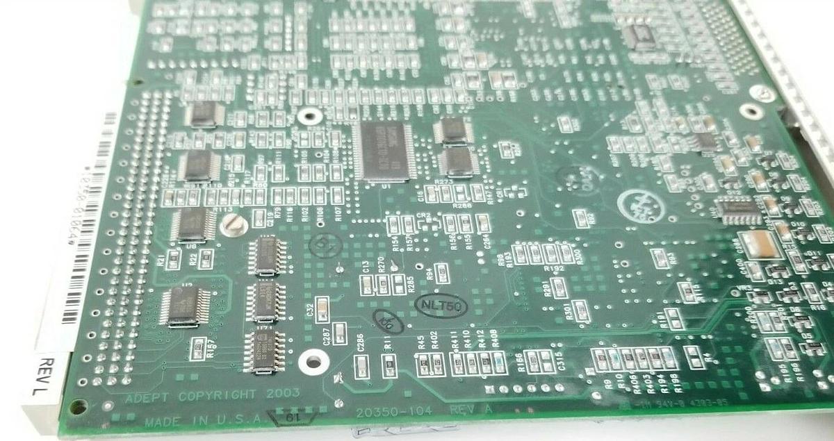 Used ADEPT TECH. 10350-01064 AWCII AQUISITION BOARD REV. L 20350-104 10350-00104