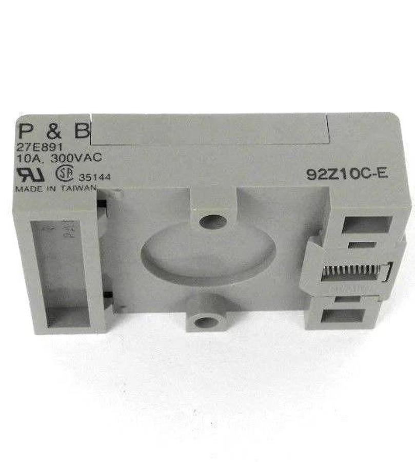 LOT OF 2 NEW POTTER & BRUMFIELD 27E891 RELAY BASES 10A, 300VAC