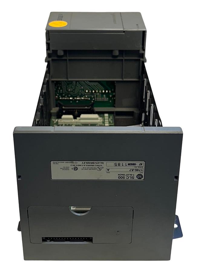 Used ALLEN BRADLEY 1746-P2 /C SLC 500 POWER SUPPLY W/ 1746-A7 /A SLOT RACK 7SLOT USNP