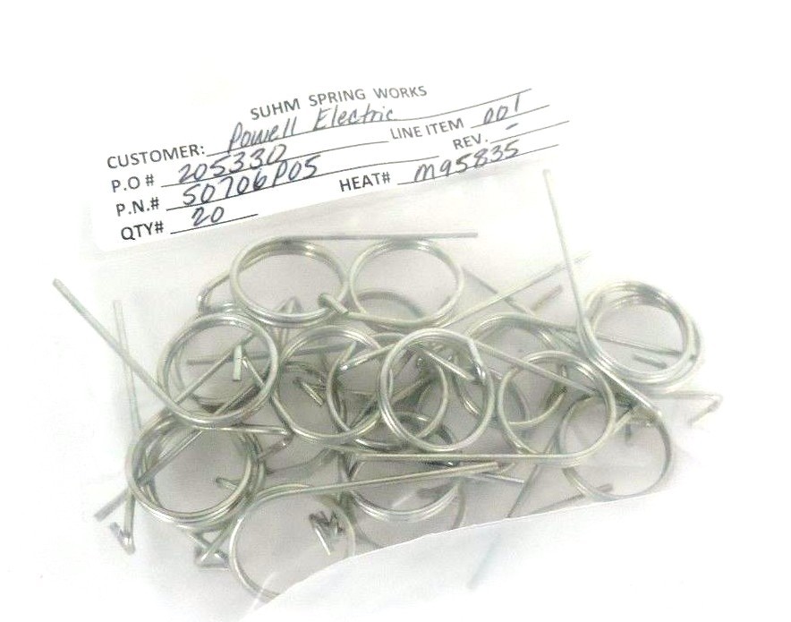LOT OF 20 SUHM SPRING WORKS 50706P05 SPRINGS