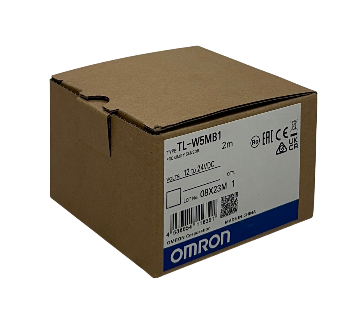 Used OMRON TL-W5MB1 / TLW5MB1 INDUCTIVE PROXIMITY SENSOR 12-24VDC 2M CABLE NSMP