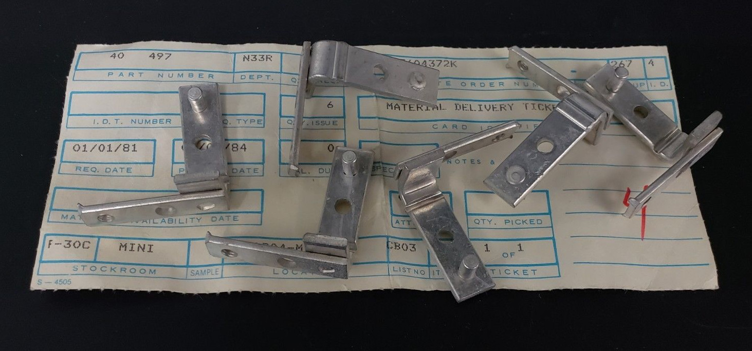 Used LOT OF 6 NEW GENERIC 40-497 BRACKETS 40497