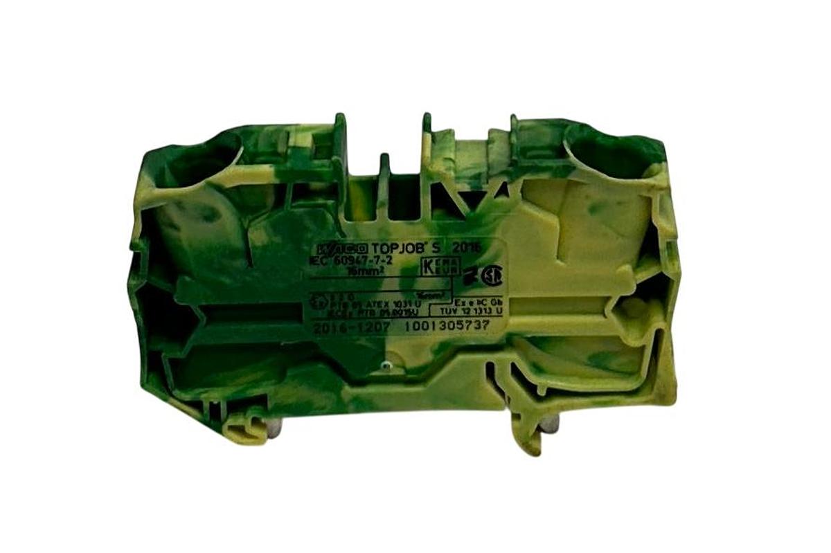 Used 19 WAGO 2016-1207 / 20161207 TOPJOB S 2-CONDUCTOR TERMINAL BLOCKS 2-POS NSMP