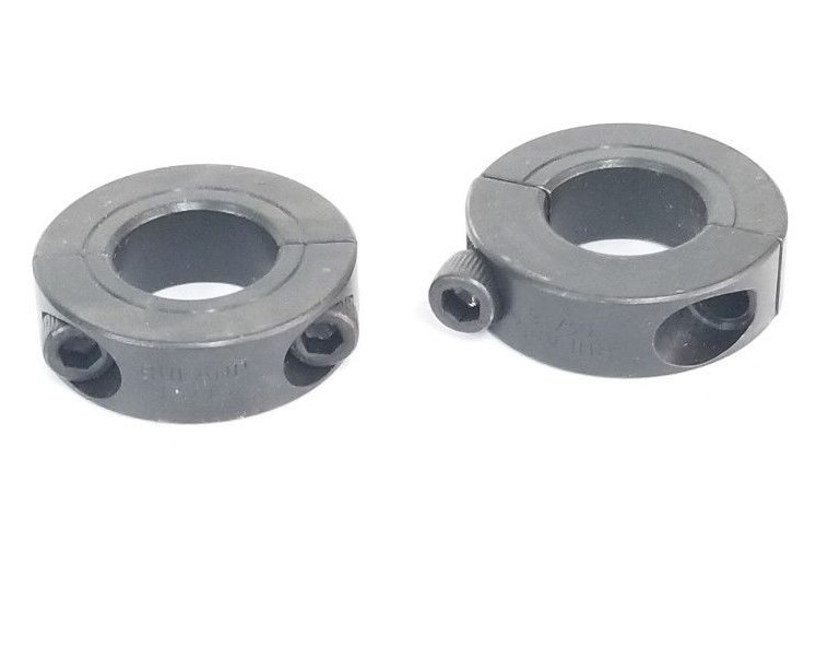 Used LOT OF 2 RULAND 13/16 SHAFT CLAMPS (MISSING ONE SCREW)