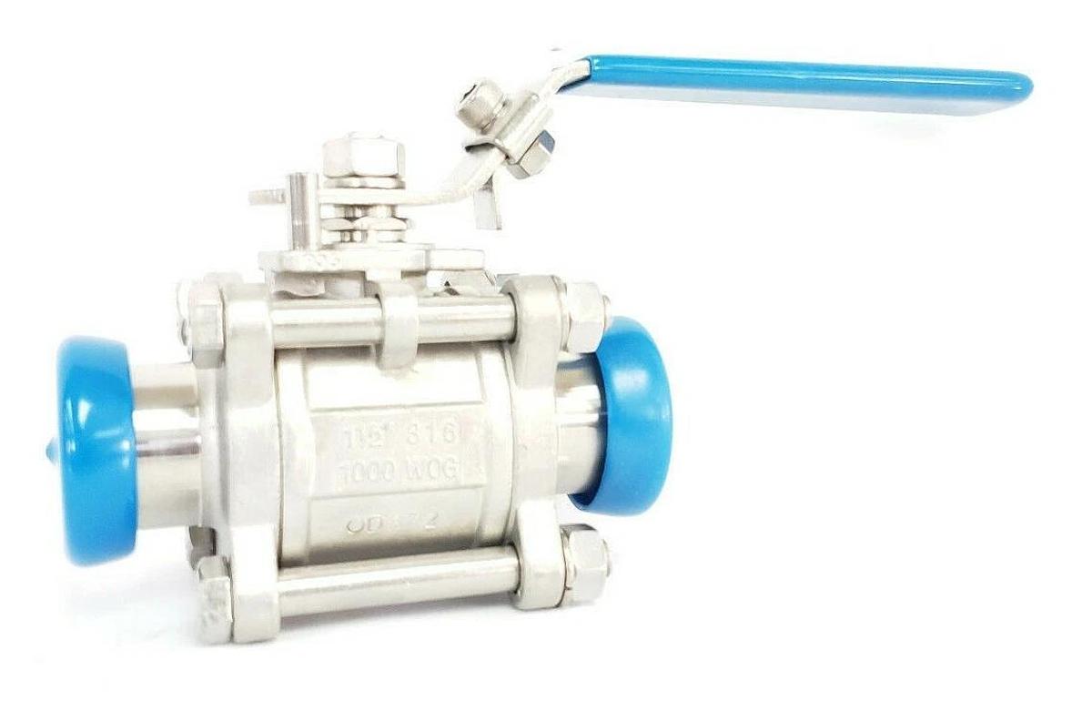 Used VNE APPLETON A3 OD372 BALL VALVE 1-1/2" 316 1000 WOG DN40 NH990 NH350