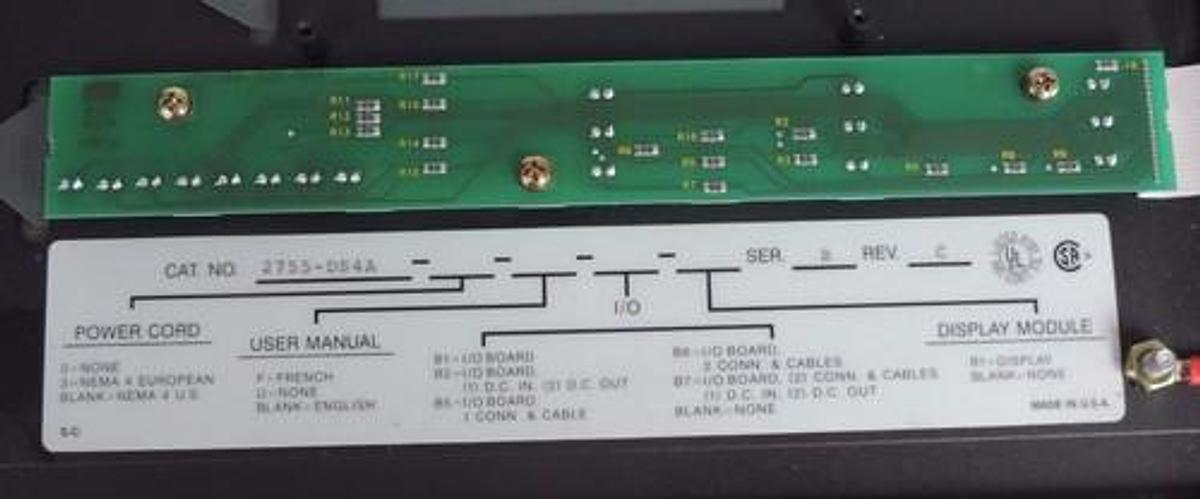 Used ALLEN BRADLEY 2755-DS4A BAR CODE DECODER SER B REV C 77104-300-04A 77104-384-52