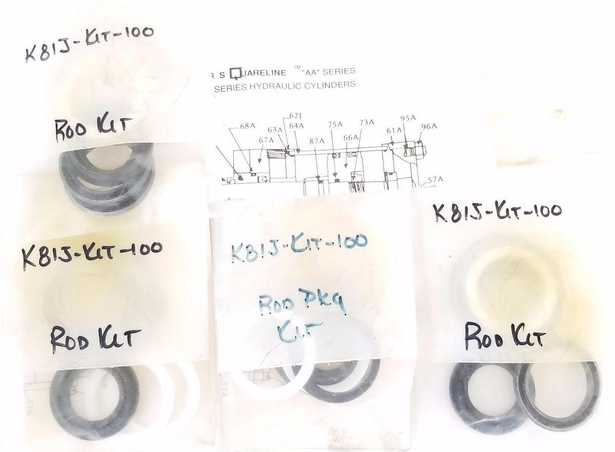 Used LOT OF 4 NEW CARTER SQUARELINE K81J-KIT-100 "AA" SERIES ROD KITS K81JKIT100