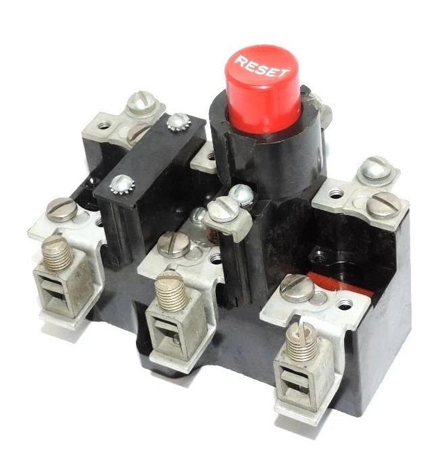 Used EATON CUTLER-HAMMER 10-1308-9 OVERLOAD RELAY PUSHBUTTON MANUAL RESET 1013089