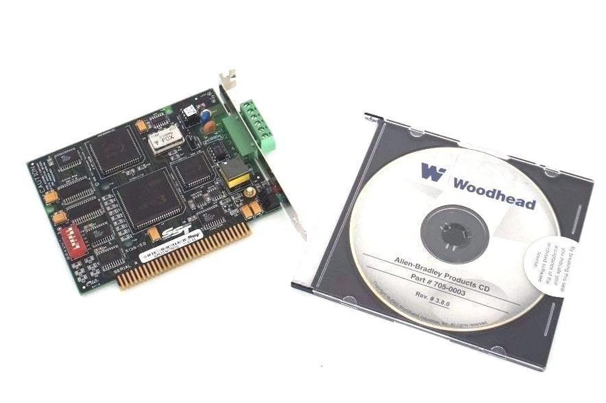 Used SST WOODHEAD 5136-SD-ISA REV: 2.4.1 INTERFACE CARD FOR ALLEN BRADLEY NETWORKS