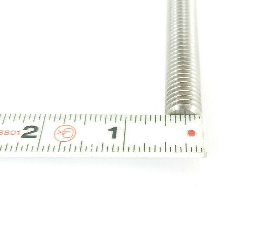 Used LOT OF 2 NEW MILLIPORE MSD1452W0 HEADLESS THREADED BOLT SHAFTS, 8" L X 1/2" DIA