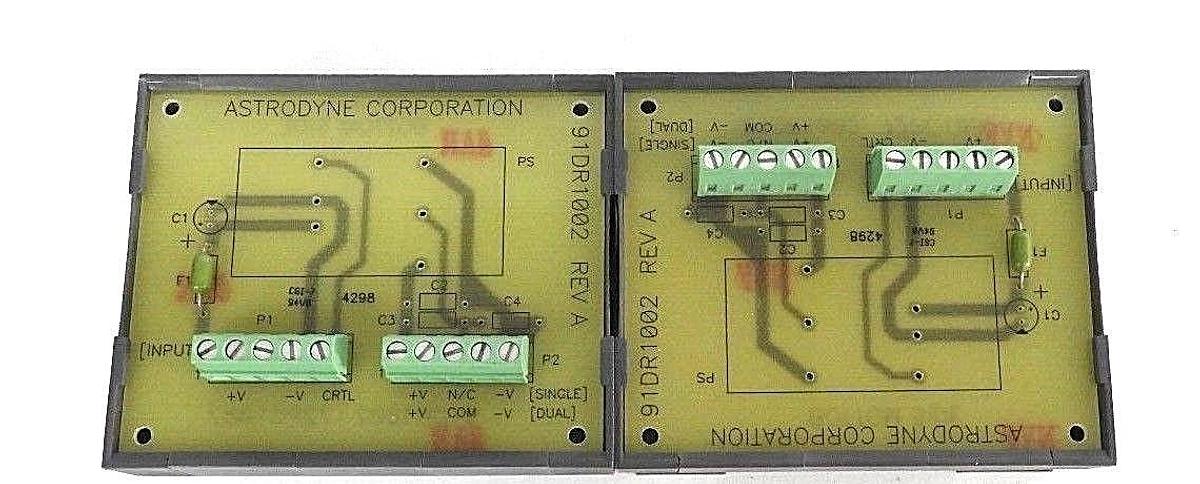 LOT OF 2 NEW ASTRODYNE CORP. 91DR1002 REV. A DIN-RAIL MOUNTING SOCKETS