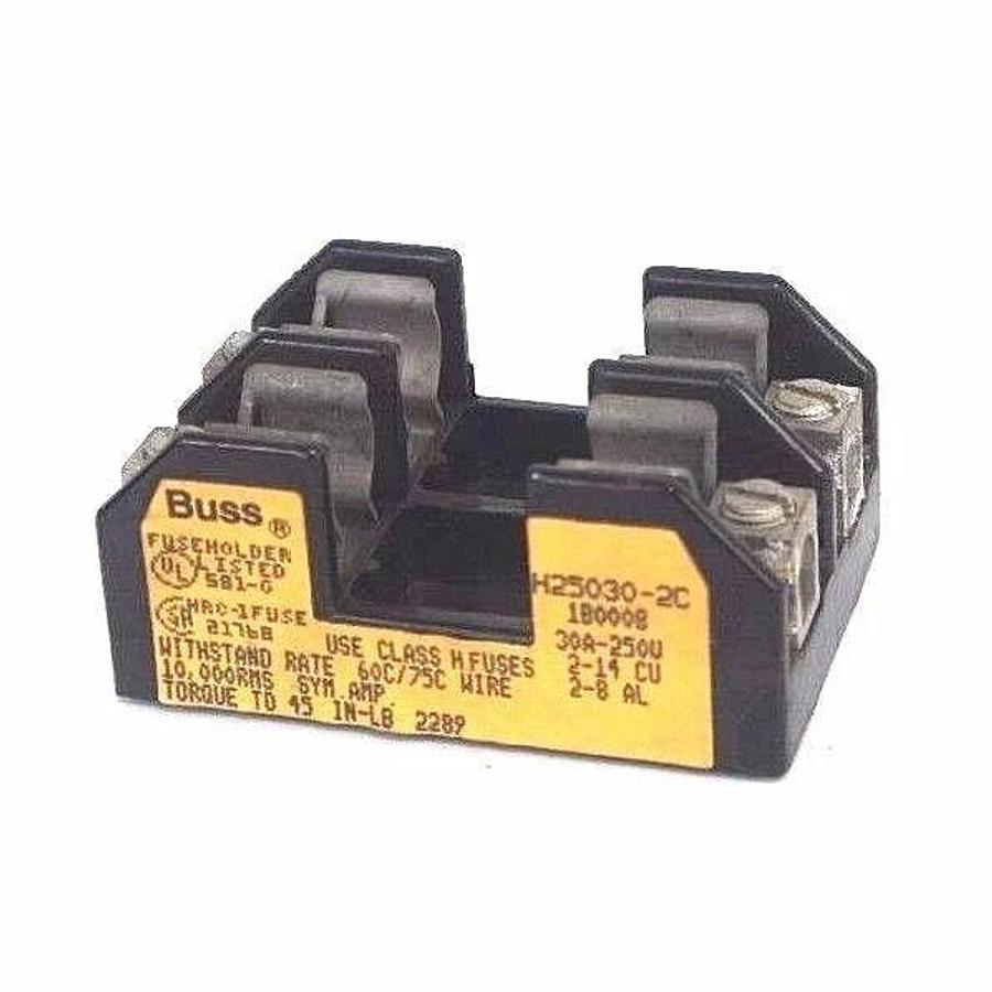 Used COOPER BUSSMANN H25030-2C FUSEHOLDER H250302C, 30A-250V