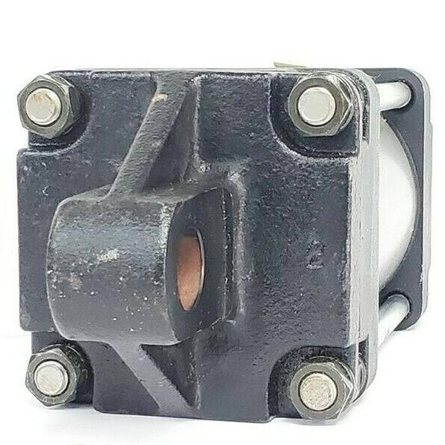 Used SMC CA1CN100-55 PNEUMATIC CYLINDER, 150PSI, 9.9KGF/CM^2, CA1CN10055
