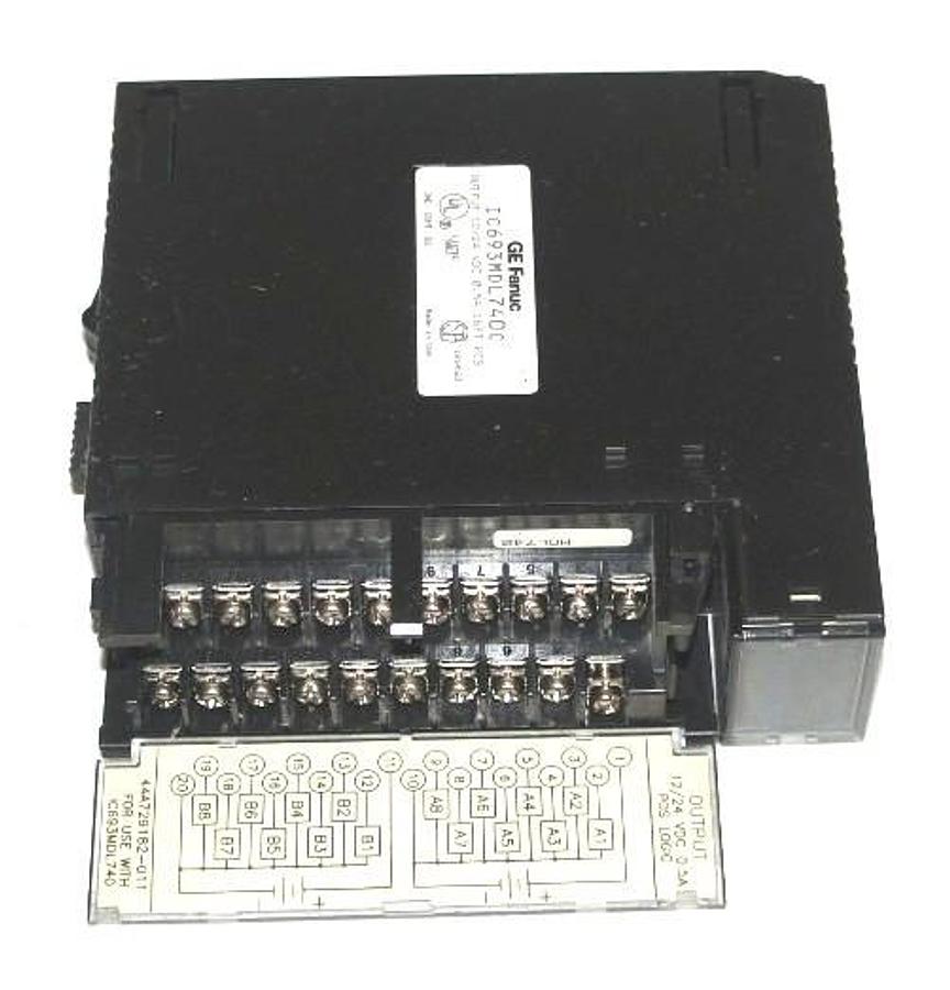 Used GE FANUC IC693MDL740C OUTPUT MODULE 12-24 VDC, 0.5 A, 16 PT