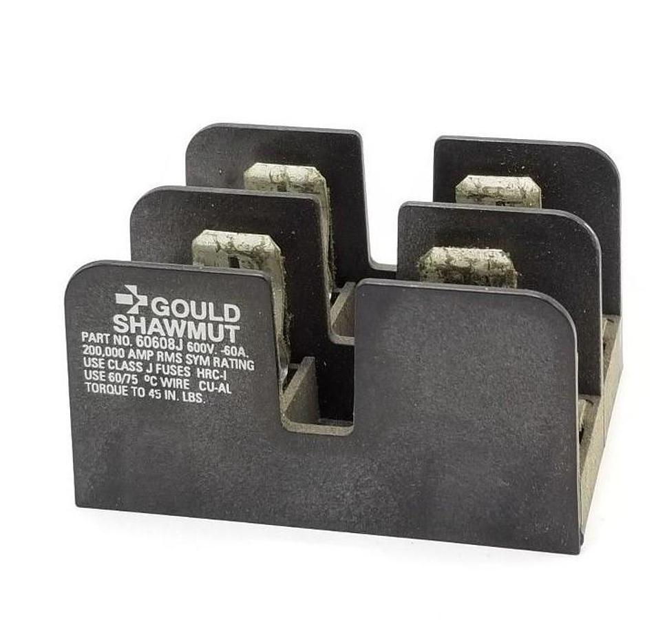 Used GOULD SHAWMUT 60608J FUSE HOLDER, 600V, 60A, 2P