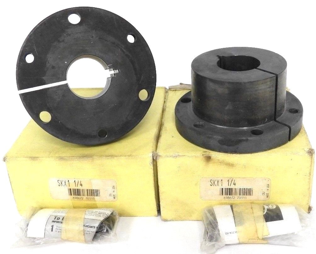Used LOT OF 2 NIB TB WOOD'S SKX1 1/4 BUSHINGS SKX1-1/4
