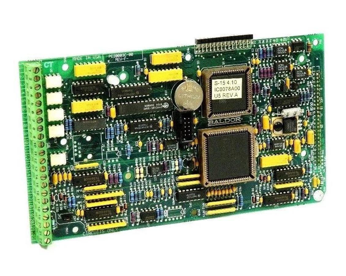 Used BALDOR RELIANCE / ABB PC20003C-00 REV-F TOP CONTROL DRIVE BOARD PC20003C00