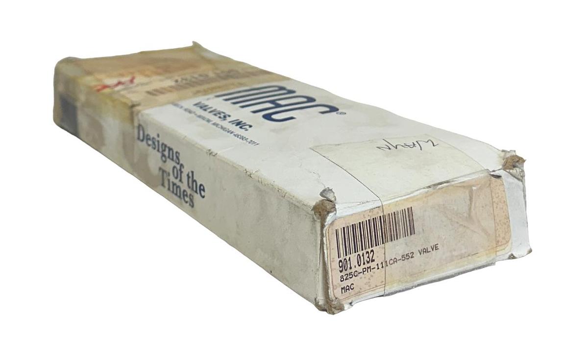 Used MAC VALVES 825C-PM-111CA-552 / 825CPM111CA552 SOLENOID VALVE 100-120VAC NSMP