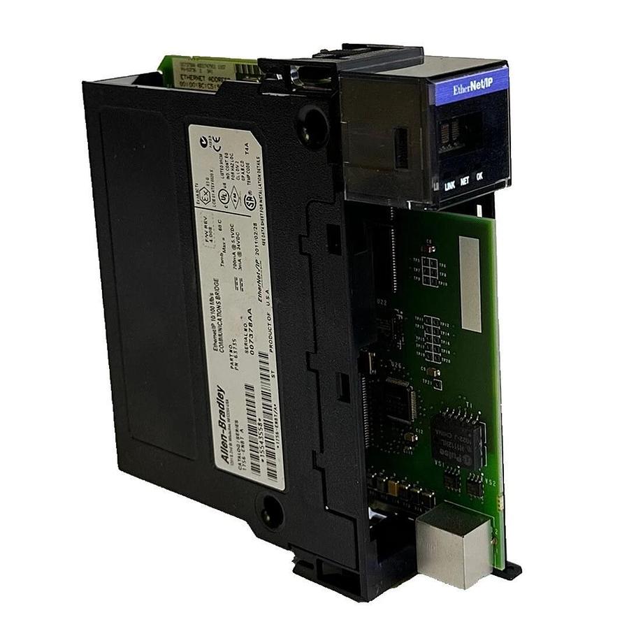Used ALLEN BRADLEY 1756-ENBT /A ControlLogix EtherNet/IP 10/100Mb/s COMMS MODULE