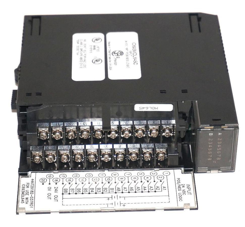 Used GE FANUC IC693MDL645C INPUT MODULE 16PT POS/NEG LOGIC