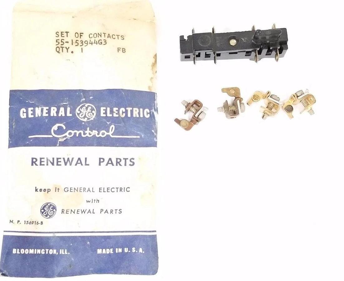 Used NEW GENERAL ELECTRIC 55-153944G3 CONTACT KIT 55153944G3 (INCOMPLETE) 55153944G3