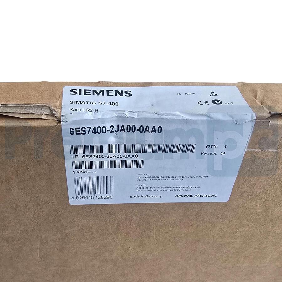 Used Siemens 6ES7400-2JA00-0AA0 SIMATIC S7-400H Rack UR2-H w/ 2 x 9 slots NSFS