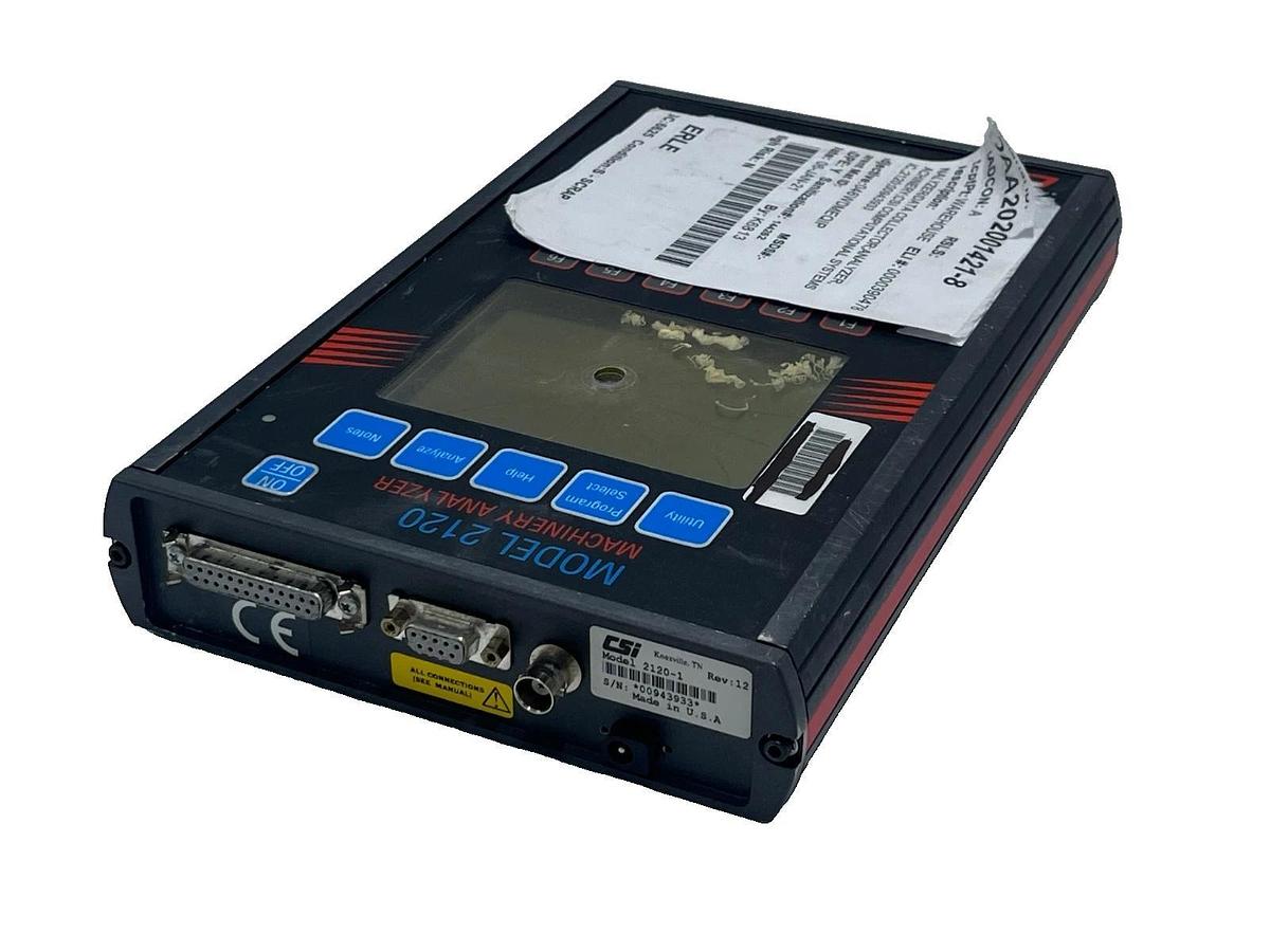 Used CSI 2120-1 Machinery Health Analyzer Rev: 12 FOR PARTS ONLY Drilled Salvage Unit