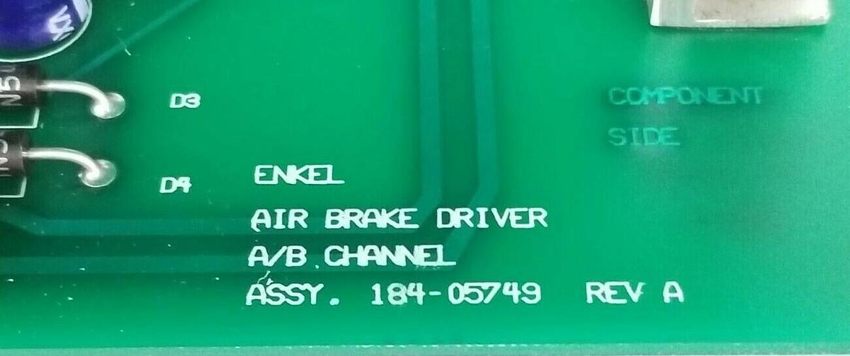 Used ENKEL DURR MEGTEC 184-05710 AIR BRAKE CONTROL ASSEMBLY 2 ARM 184-05749 REPAIRED