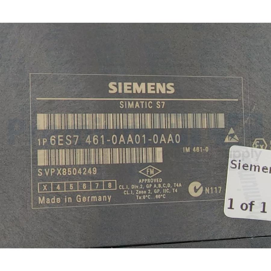 NEW SIEMENS 6ES7461-0AA01-0AA0 S7-400 INTERFACE MODULE RECEIVER IM 461-0 NSNP