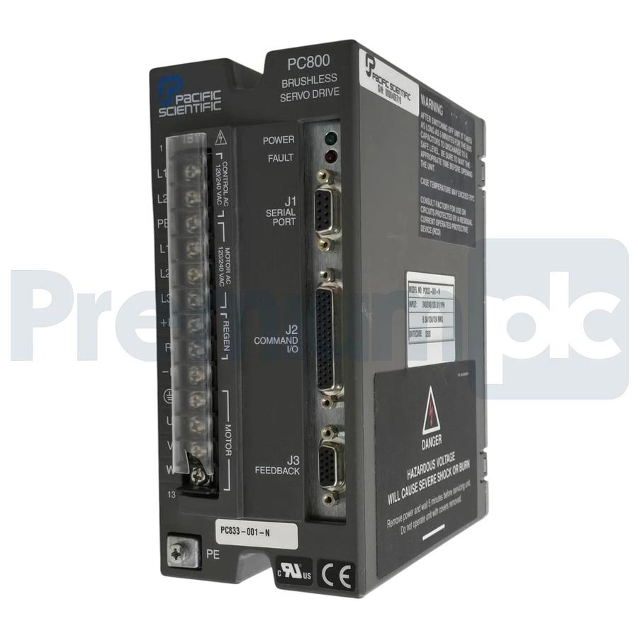 Pacific Scientific PC833-001-N PC800 Series Brushless Servo Drive PC833001N NSNP