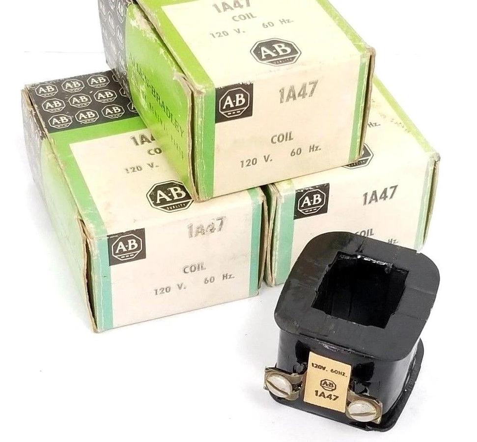 Used LOT OF 3 NIB ALLEN BRADLEY 1A47 COILS 120V 60HZ
