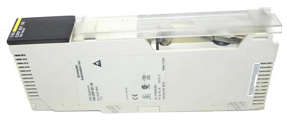 Used SCHNEIDER AUTOMATION 140-CRP-931-00 TSX QUANTUM RIO HEAD S908 1CH 140CRP93100