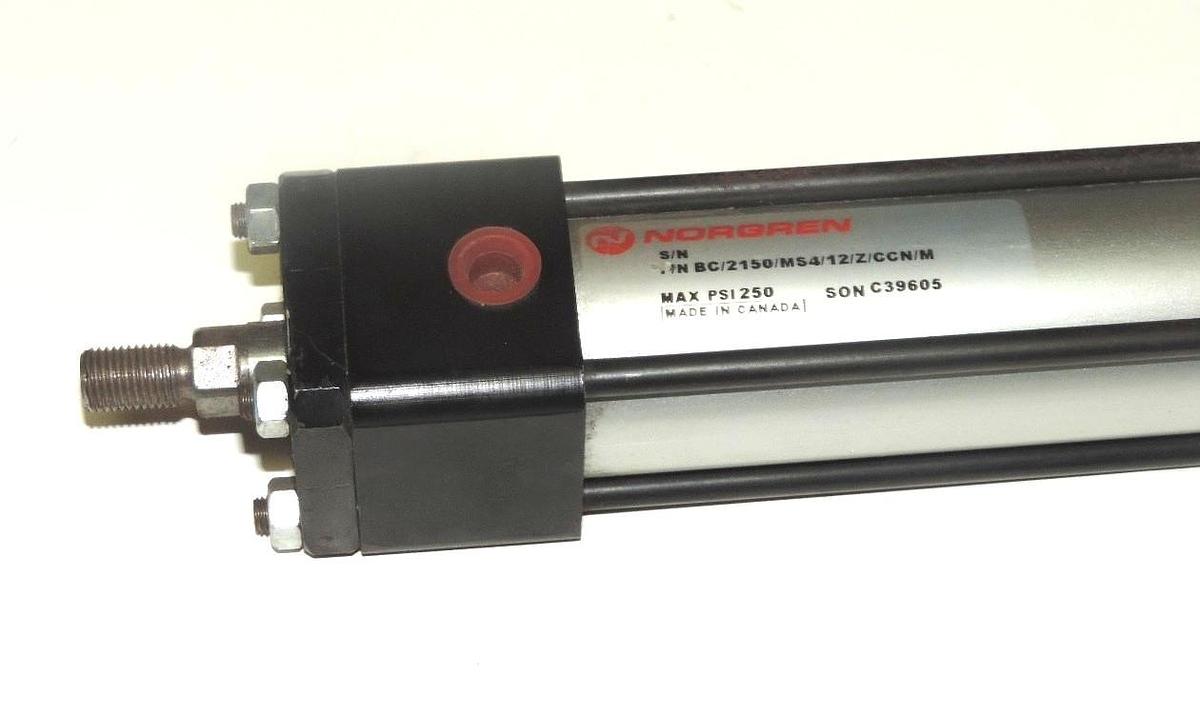 Used NEW NORGREN BC/2150/MS4/12/Z/CCN/M PNEUMATIC ACTUATOR CYLINDER 250PSI SONC39605