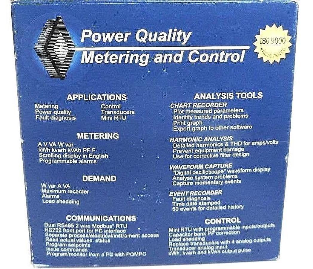 Used NIB GE MULTILIN PQM POWER QUALITY METER VERSION: 301.000 W/ PC SOFTWARE