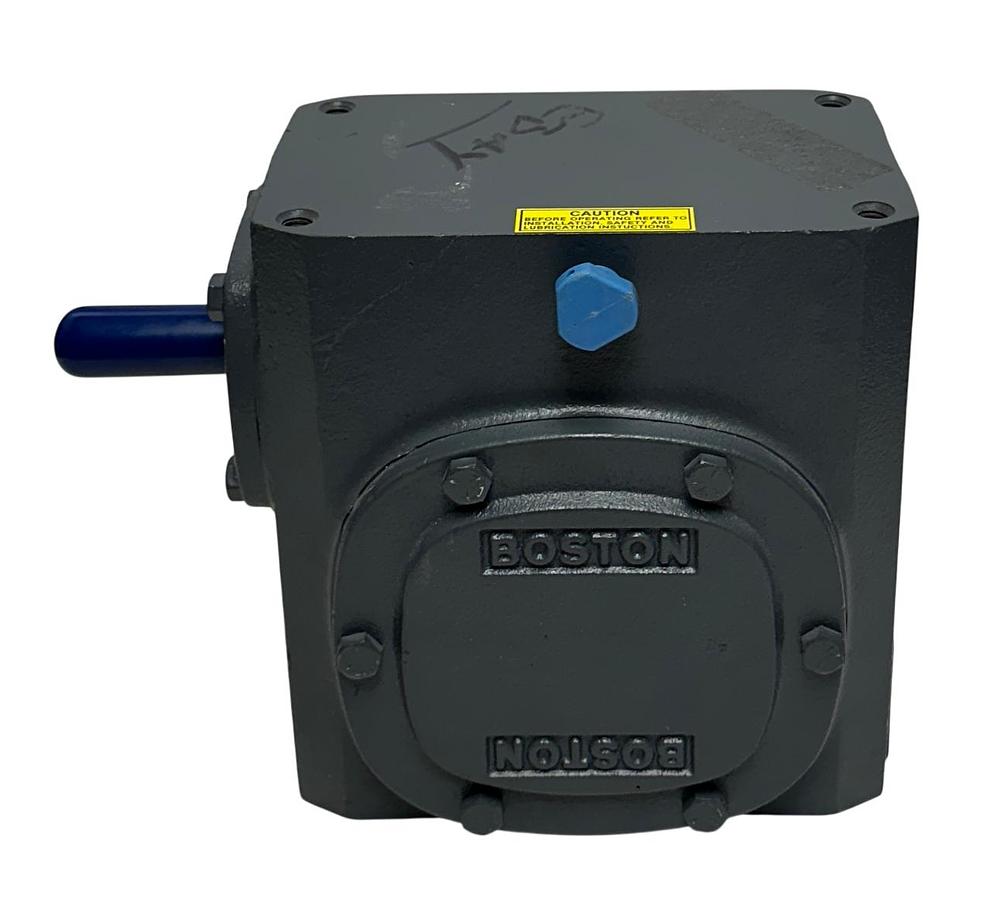 Used BOSTON GEAR 726-10-G / 51738 RIGHT ANGLE WORM GEAR SPEED REDUCER 10:1 RATIO NSNP
