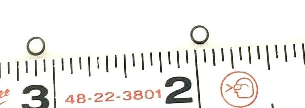 Used BAG OF 2 NEW GE HEALTHCARE 28-9675-88 O-RINGS 2.5x0.5 FPM/FKM 28967588