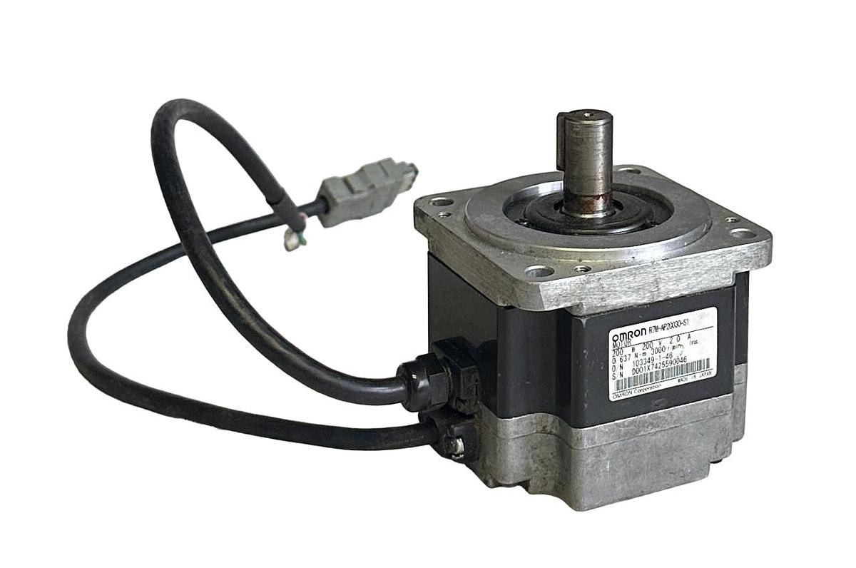 Used OMRON R7M-AP20030-S1 / R7MAP20030S1 SERVO MOTOR 200W 0.637Nm 2A 103349-1-46
