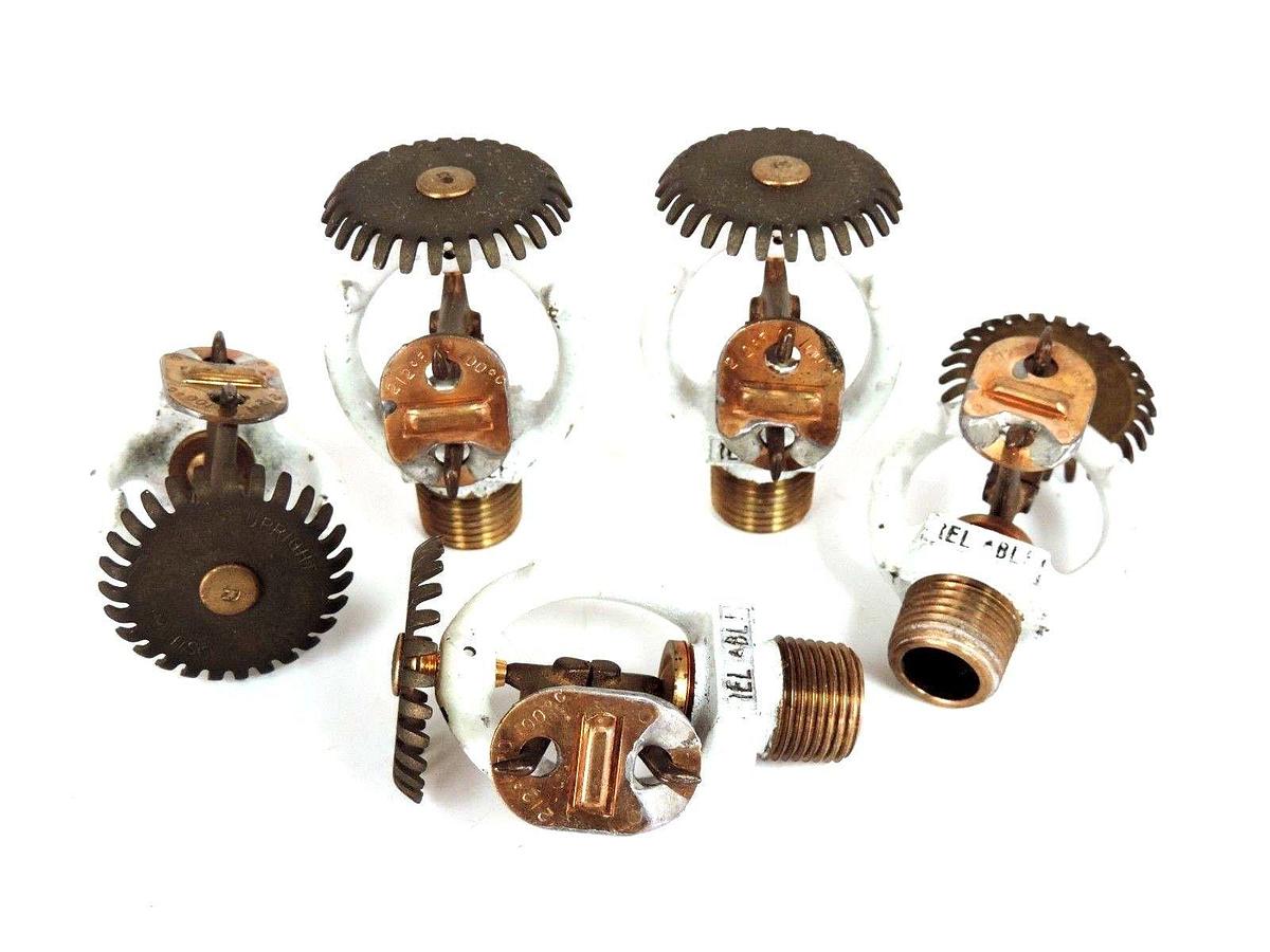 Used LOT OF 5 RELIABLE SSU-C3 UPRIGHT SPRINKLER HEADS 1/2" NPT SSUC3