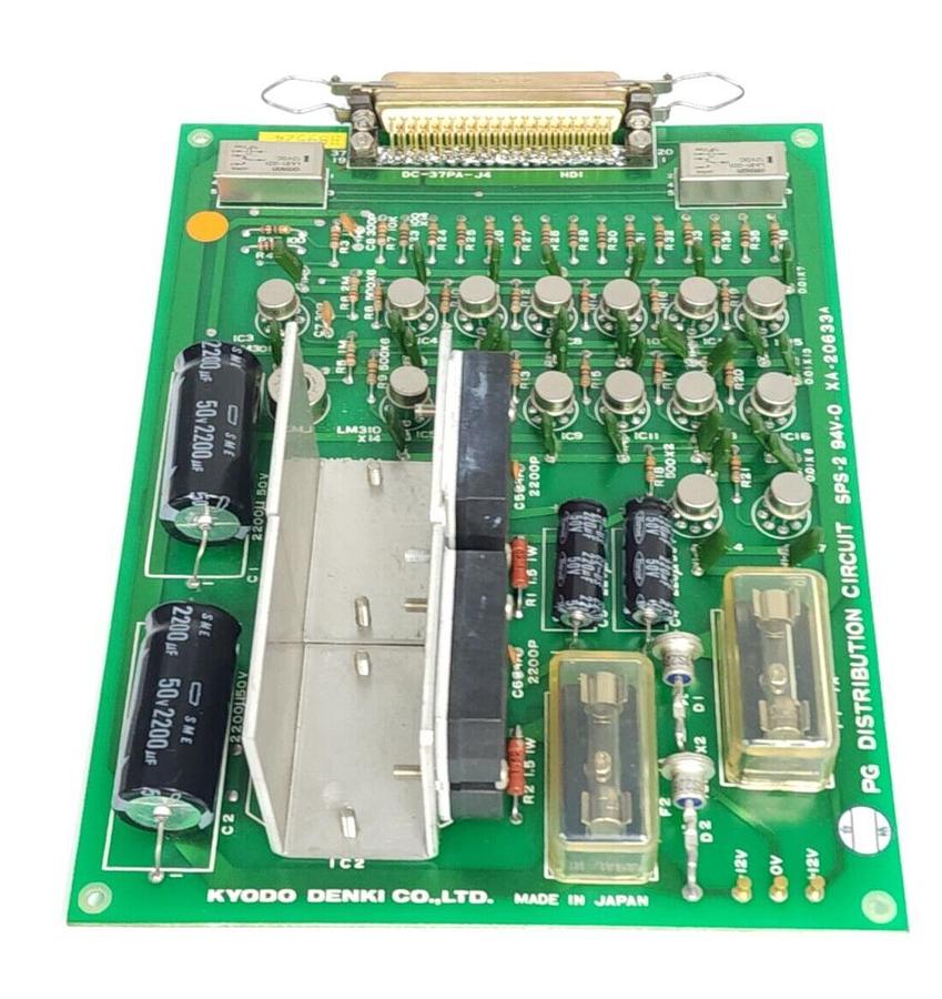 Used KYODO DENKI CO. SPS-2 94V-0 PG DISTRIBUTION CIRCUIT BOARD XA-20633A XA20633