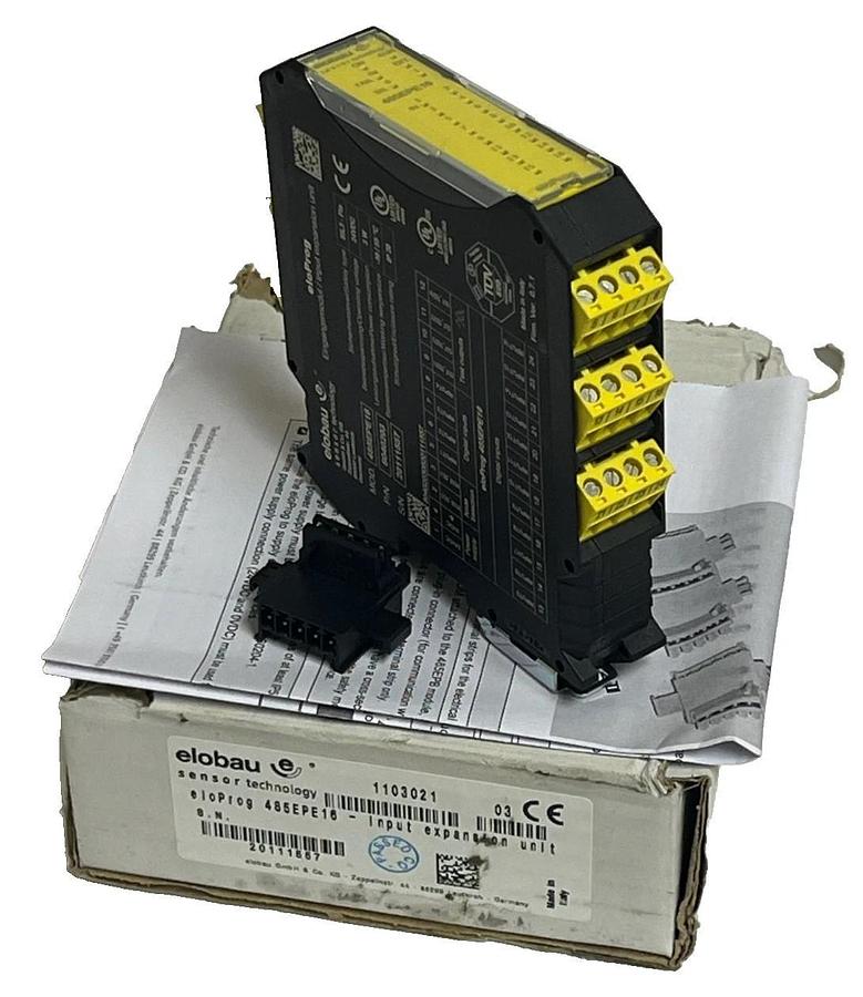 Elobau 485EPE16 eloProg Input Expansion Module 16 Safety Inputs 24V DC