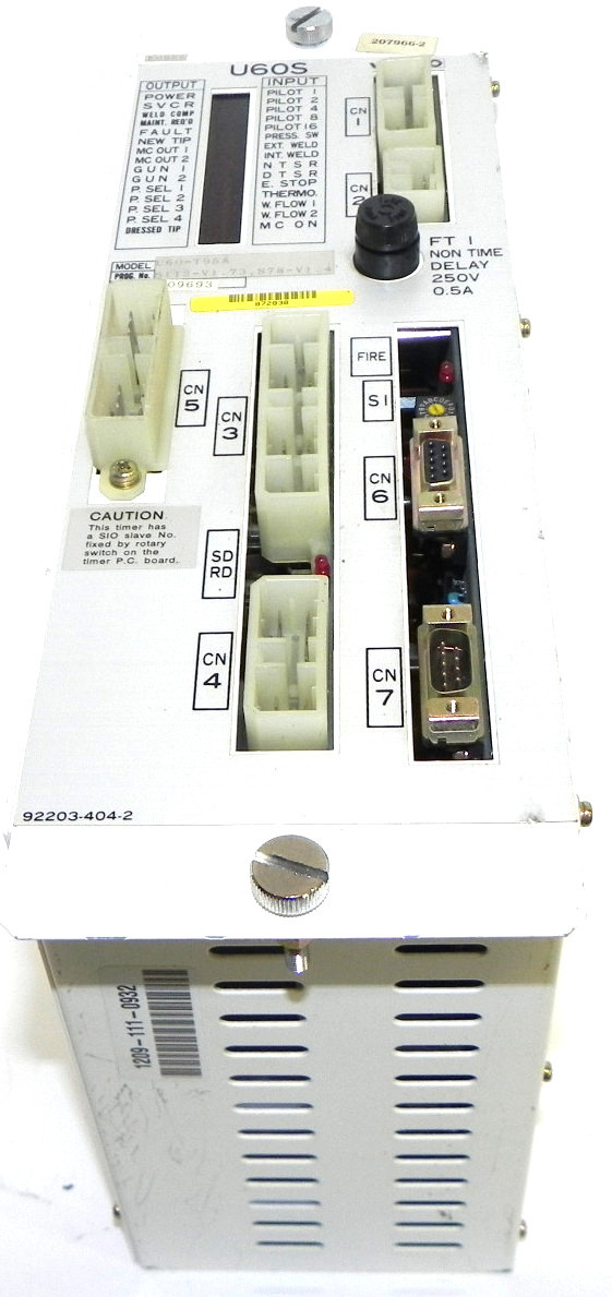 Used WELDING TECHNOLOGY CORP. U60-T95A TIMER FOR WELDING CONTROL U60T95A