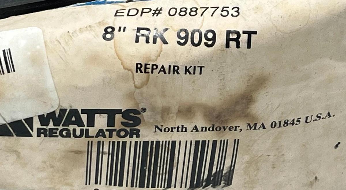 Watts RK 909-RT 8" Backflow Repair Kit | EDP 0887753 | 909-RT Total Rubber
